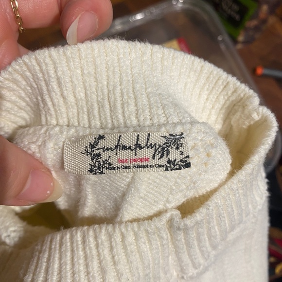 Free People Cropped Sweater Top - Picture 6 of 6